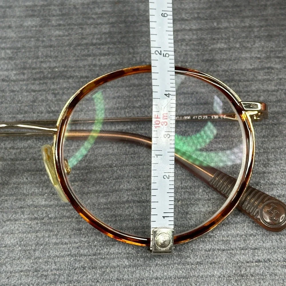 Lafont Issy & La Clic 006 Round Tortoise Gold Eyeglasses Frame Y2k